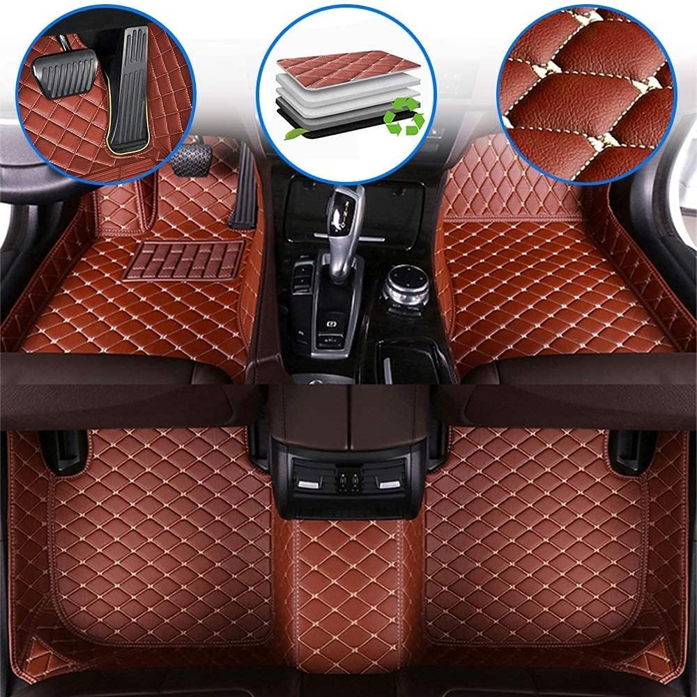 Custom Full Coverage All Weather Non-Slip Leather Car Floor Mats I117