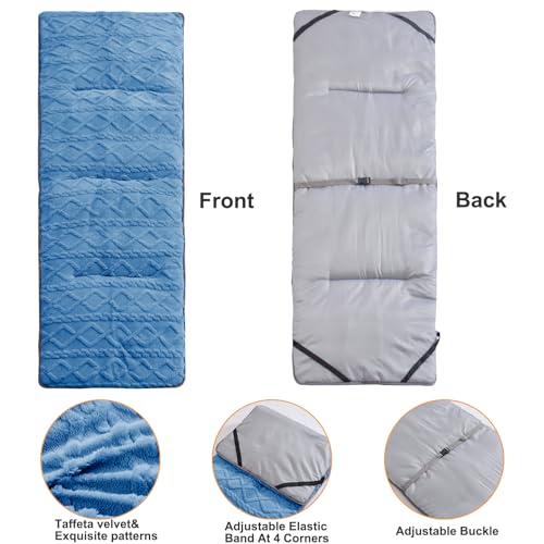 Thick Camping Cot Mattress with Elastic Straps (75" x 28") B85416