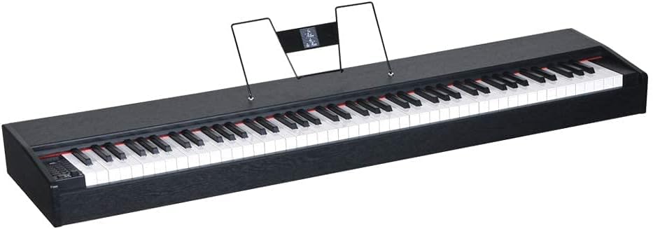 88 Key Digital Piano Electric Piano with Sustain Pedal, Power Adapter, Headphone R76545
