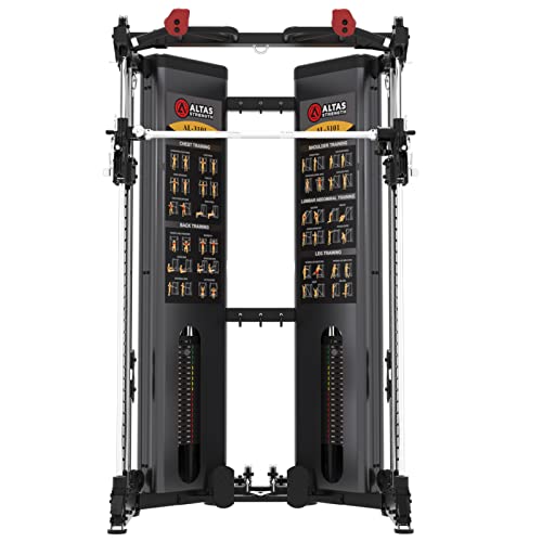 Folding Home Gym Smith Machine with Pulley System Squat Rack Weight Bar Y288412