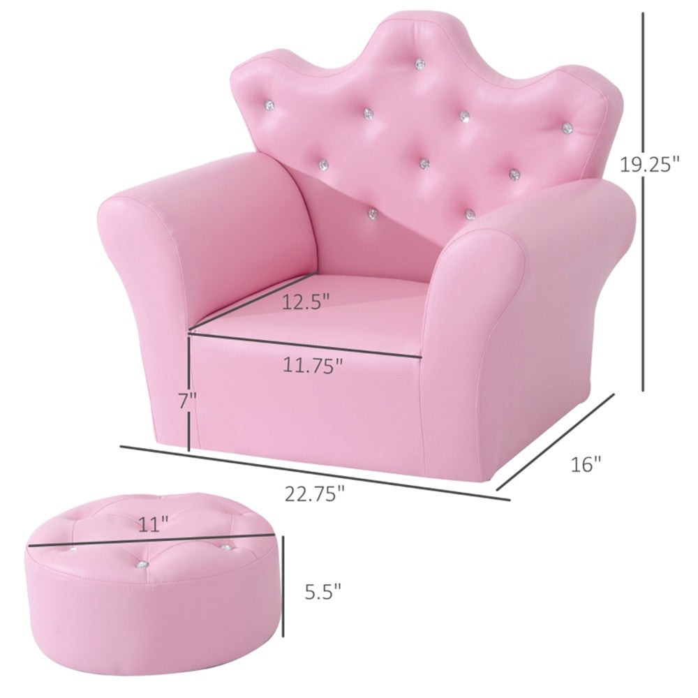 Kids Sofa Set with Footstool H89730