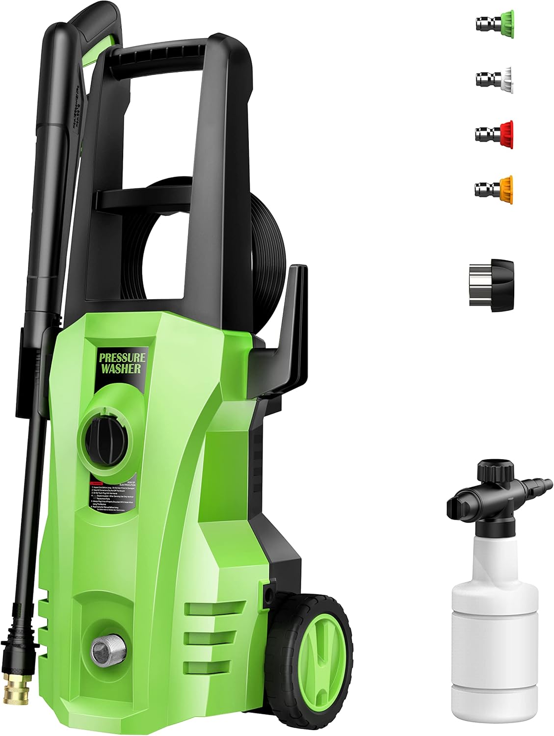 Electric Pressure Washer 3200 PSI / 2.6 GPM with Nozzles, Foam Cannon X142280