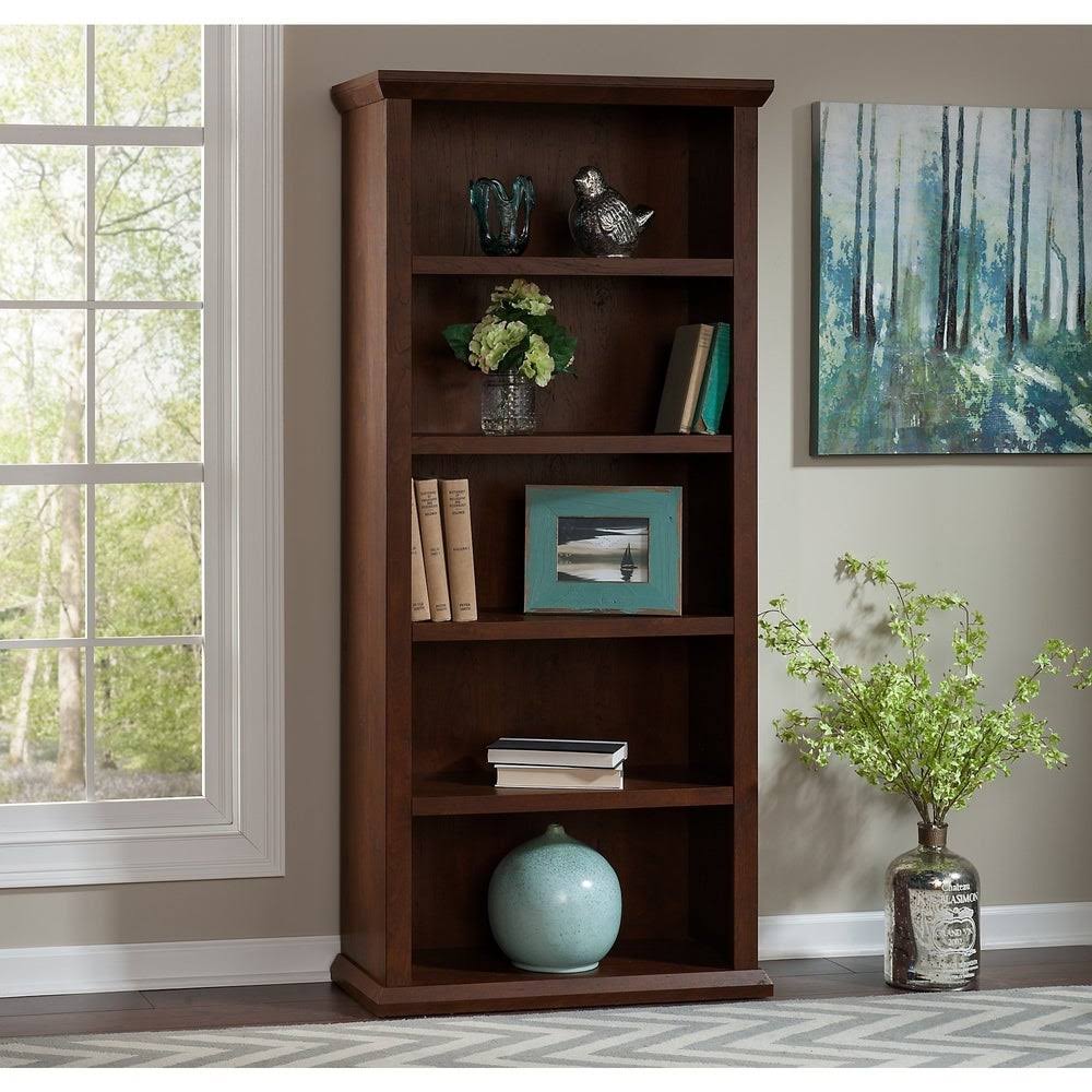 White Oak 5 Shelf Bookcase Set of 2 Q60593