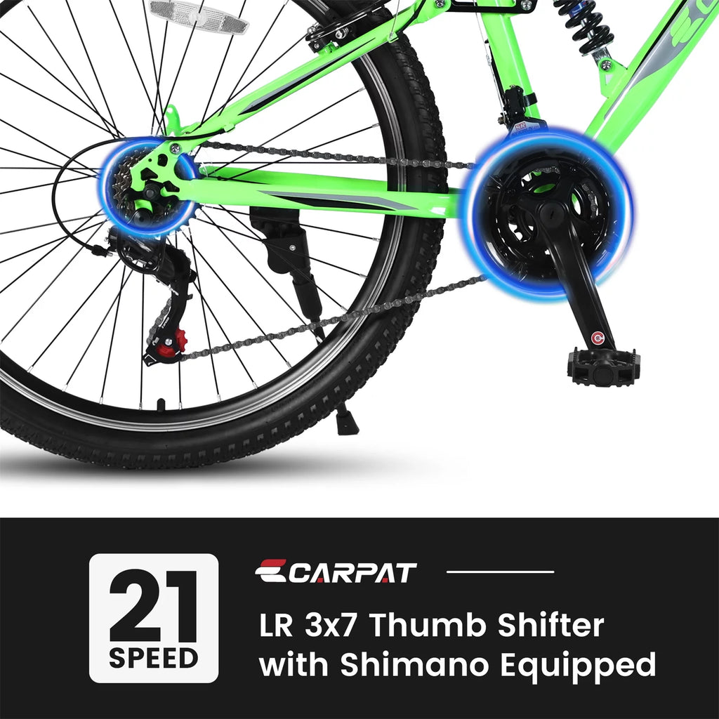 Blue 21-Speed Disc Brakes Mountain Bike Q199966