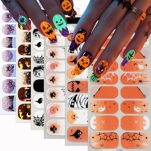 16 Sheets Holiday Nail Wraps Stickers with 2 Pcs Nail Files G2755