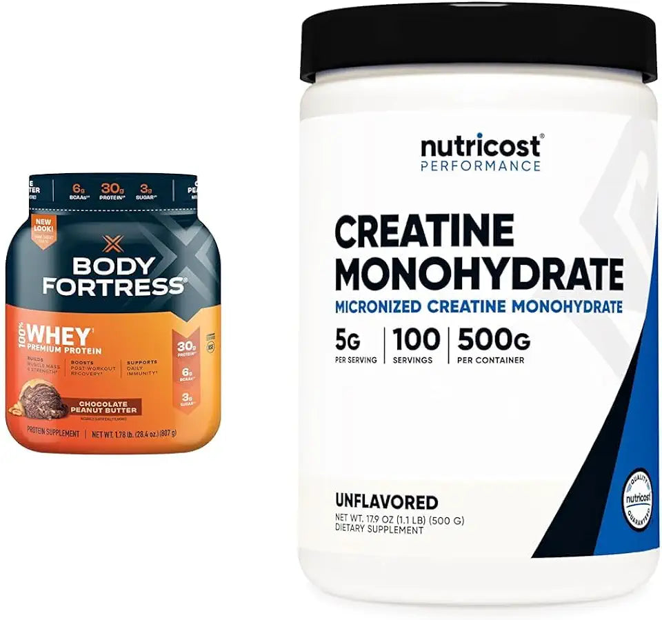 Whey Protein Powder & Creatine Monohydrate Micronized Powder Bundle G40719