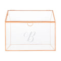 Rose Gold Glass Terrarium Card Holder O4391