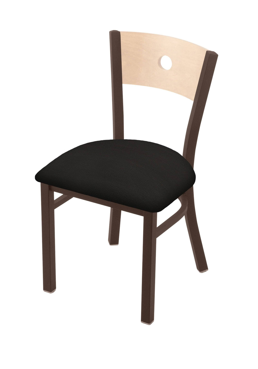18x22 Bronze Finish Bar Stool Chair with Natural Back and Canter Sand Seat N3835