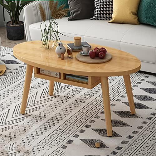 Blue Oval End Table I1533