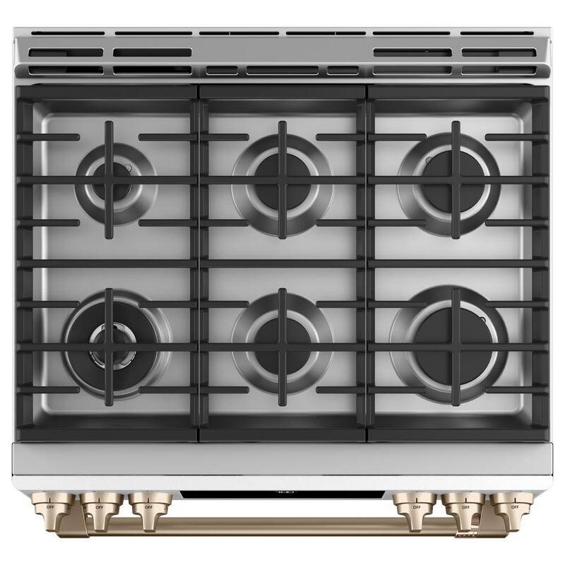 5.6 cu. ft. Smart Slide-In Gas Range with True Convection, Air Fry S1419
