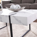 Modern Rectangle Faux Marble Cocktail Table T11221