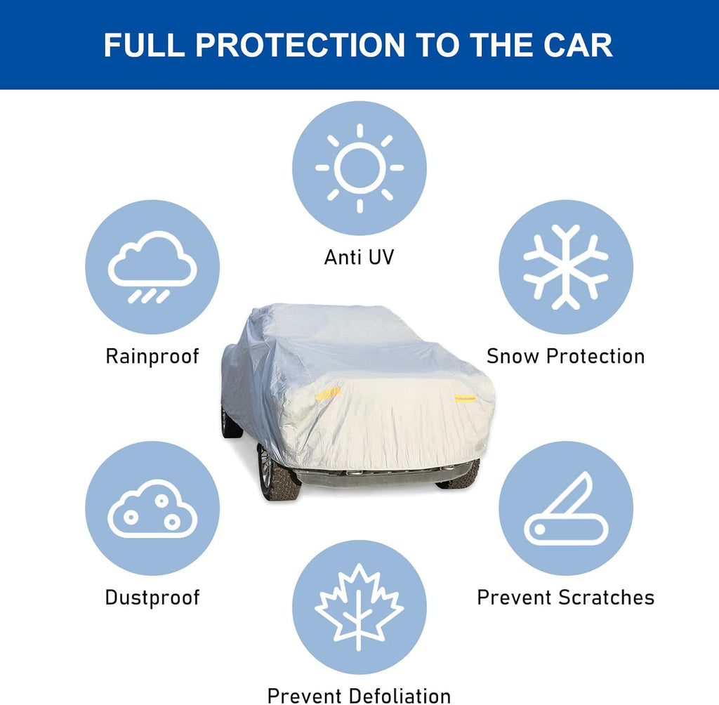 Waterproof Windproof Pickup Car Cover for Ford F150 2001-2019 Raptor V80408