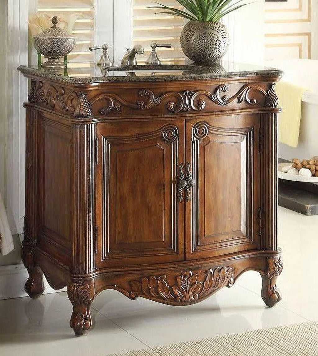 32" Brown Bathroom Vanity D170