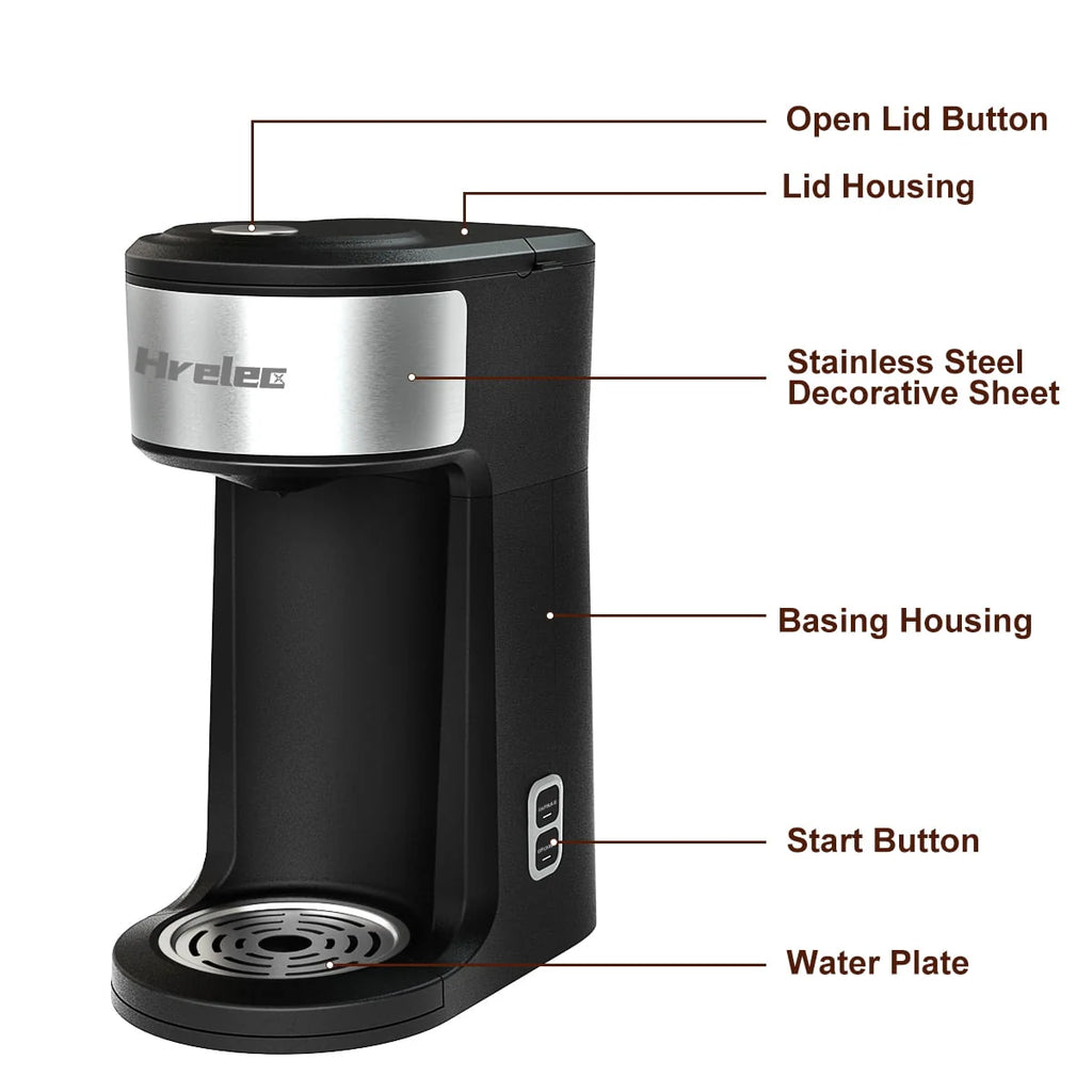 2-Way Single Serve Coffee Maker with 8-14 oz Brew Size X5990