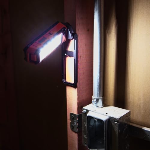 Rechargeable LED Flashlight Worklight with Kickstand and Carabiner K16748