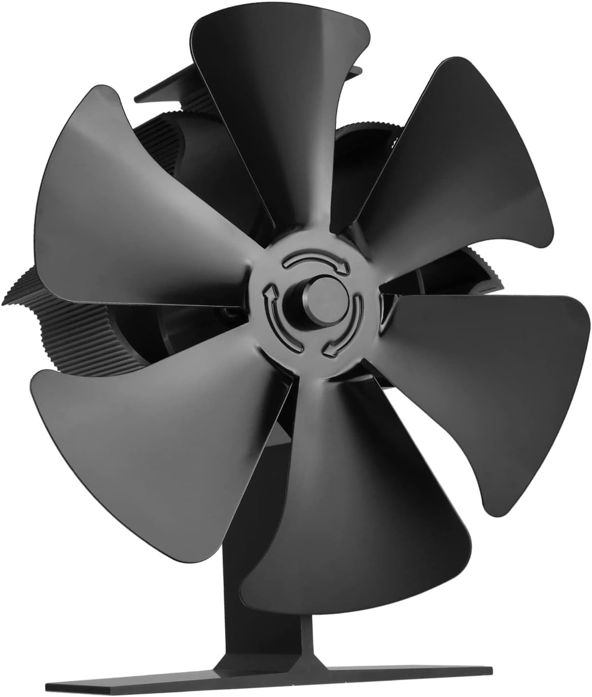 Heat Powered 8 Blade Wood Stove Fan, Black, Pack of 2 D541249