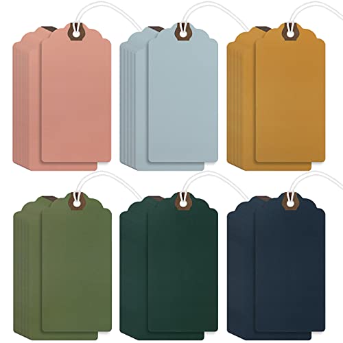 60 Pcs Large Paper Gift Tags with String O710162
