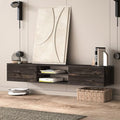 Black Oak Floating TV Stand T21188