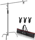 10ft Light Stand C-Stand on Turtle Base with 4ft Extension Boom Arm & 2 Pieces Grip Head M3578