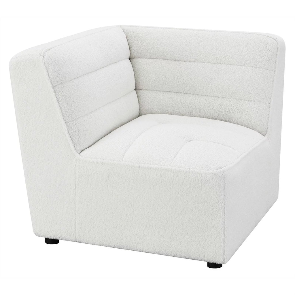 White 6-Piece Faux Leather Sectional L403