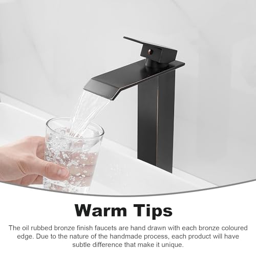 Brushed Nickel Waterfall Vessel Sink Faucet X9746