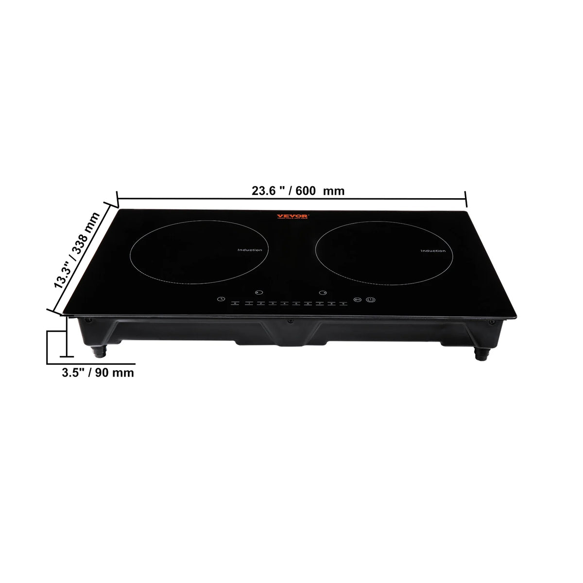 24 inch 2 Burners Ceramic Glass Electric Cooktop I2008