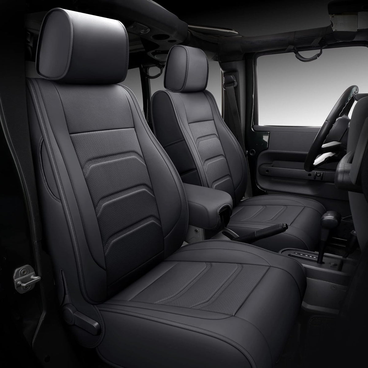 Faux Leather Full Coverage Car Seat Covers L341500