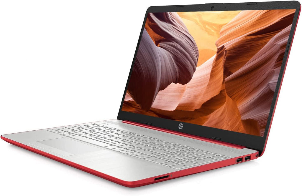 15'' HD IPS Laptop, Intel Pentium 4-Core Processor, 8GB RAM, 128GB SSD, Dale Red (Renewed) L555040