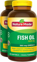 Fish Oil 1200 mg Softgels Omega 3 H3590