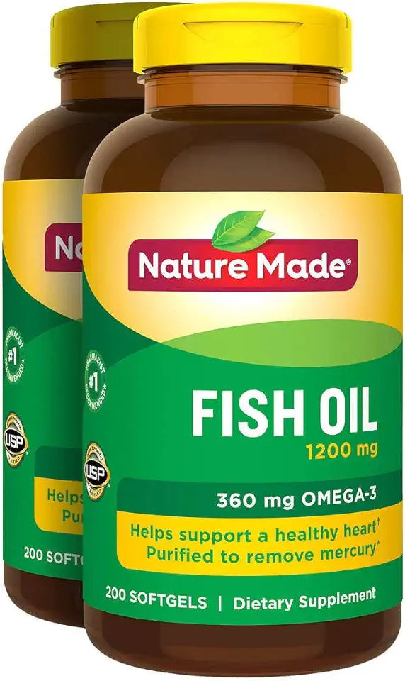 Fish Oil 1200 mg Softgels Omega 3 H3590