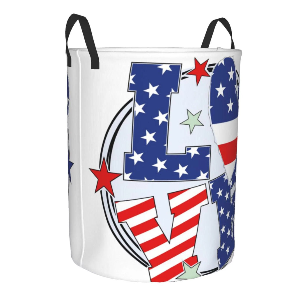 Round Waterproof Collapsible Laundry Basket J695