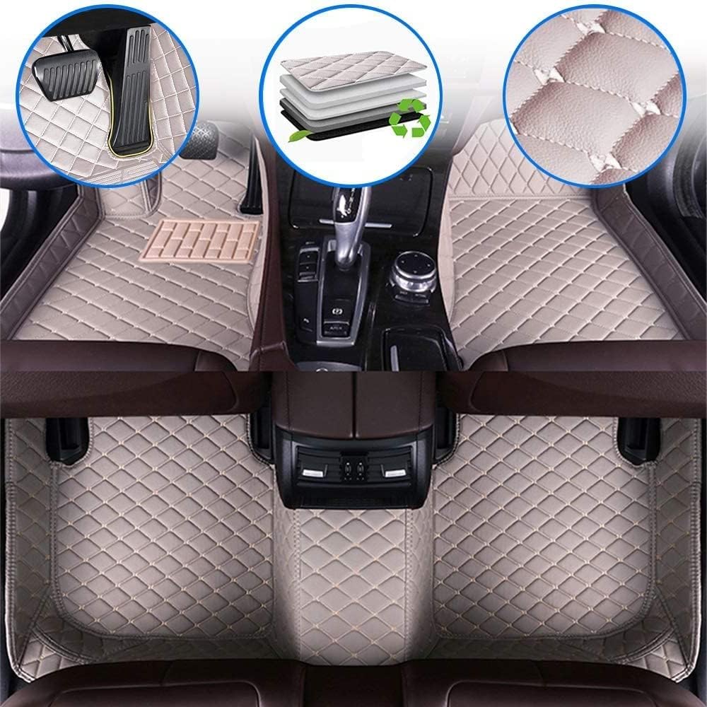 Custom Full Coverage All Weather Non-Slip Leather Car Floor Mats I117