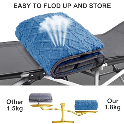 Thick Camping Cot Mattress with Elastic Straps (75" x 28") B85416