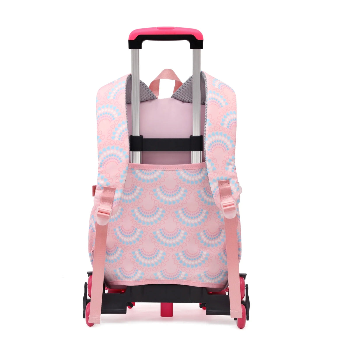 Kids Rolling Backpack 3PCS Schoolbag Set with Lunch Bag Pen Case K187