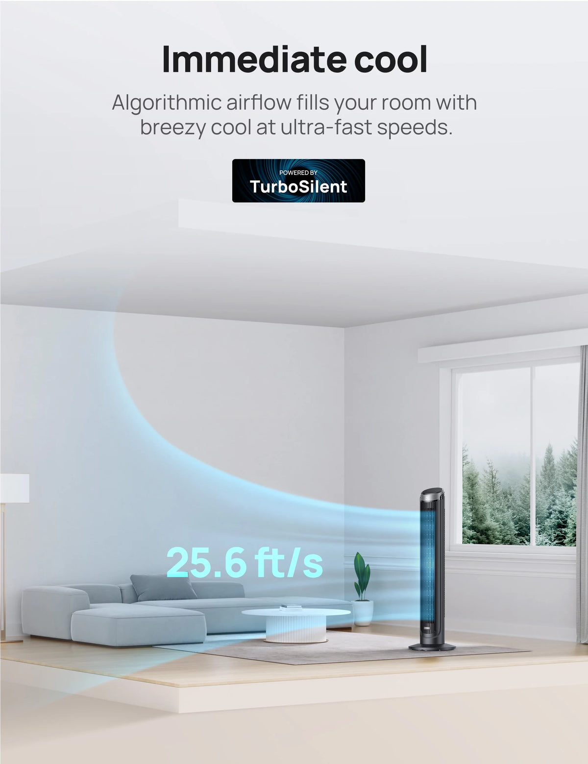 40 Inch Oscillating Tower Fan with Remote N675515