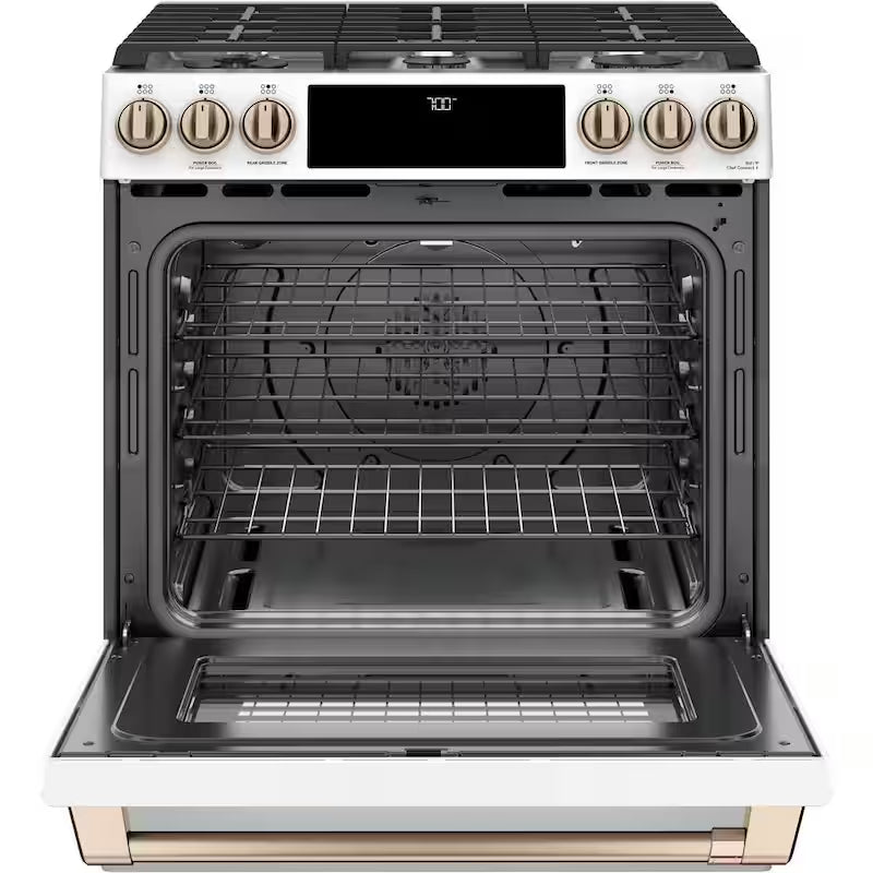 5.6 cu. ft. Smart Slide-In Gas Range with True Convection, Air Fry S1419