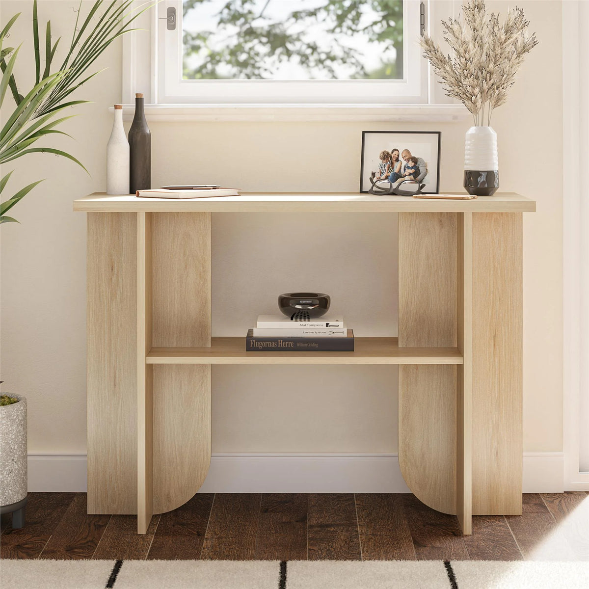 Light Oak Console Table K789