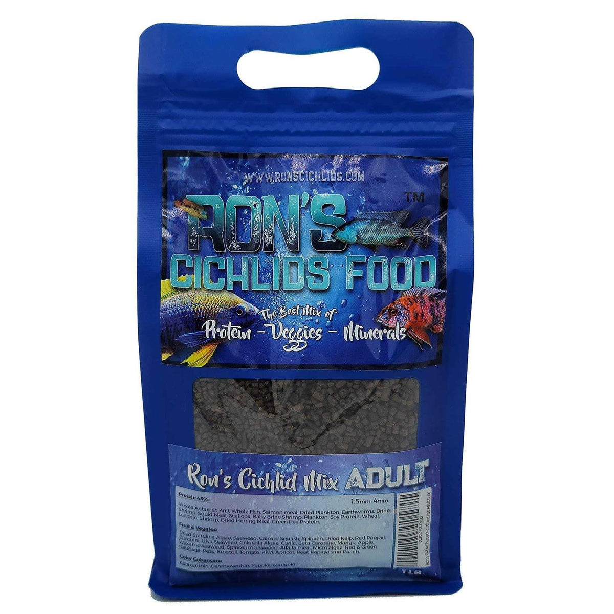 Fish Food for African Cichlids Tetras Tropical Fish K23670