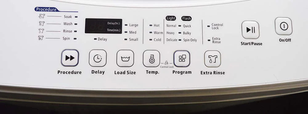 White 1.60 cu.ft 11lbs Compact Portable Washing Machine S655