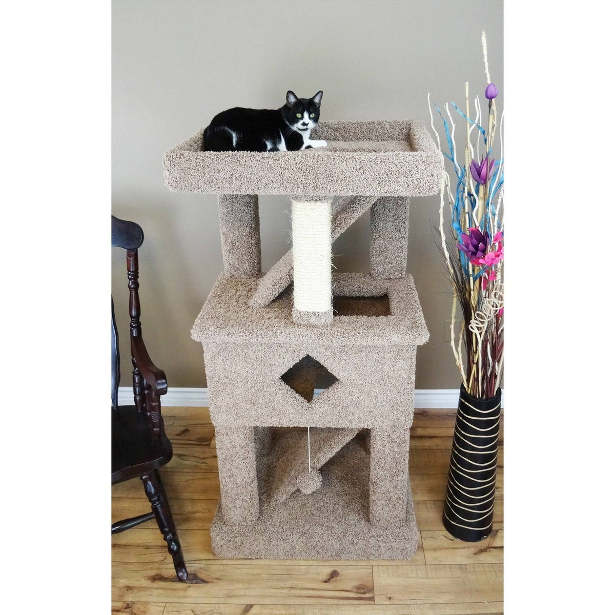 Beige Cat Condo Cat Play Gym O58792