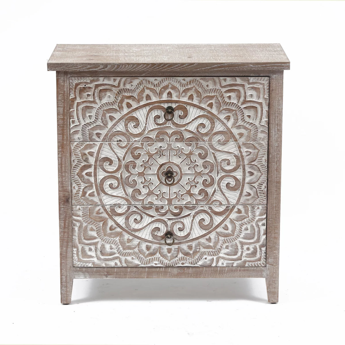 Rustic Wood Three-Drawer Chest Z814767