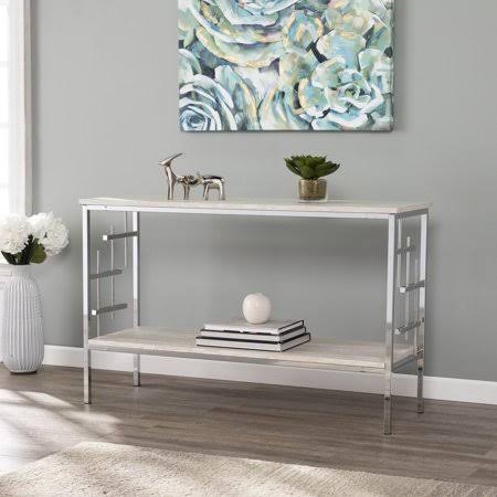 Faux Marble Console Table Z158