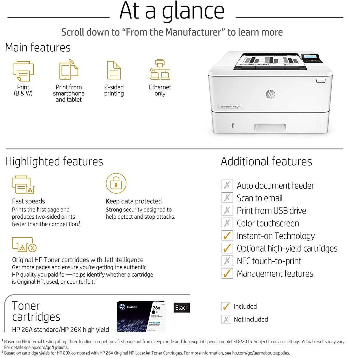 Laser Printer with Built-in Ethernet & Double-Sided Printing S336