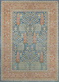 Blue Polyester Area Rug 7'10" X 10'6" T6355