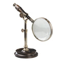 Bronzed Magnifying Glass with Stand L568
