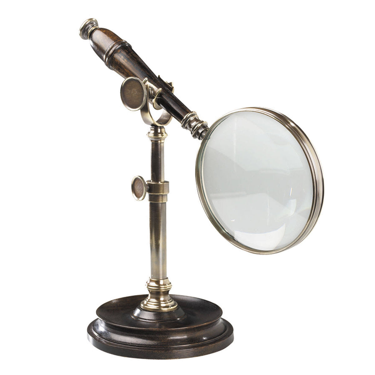 Bronzed Magnifying Glass with Stand L568