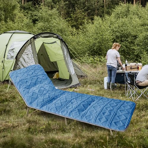 Thick Camping Cot Mattress with Elastic Straps (75" x 28") B85416