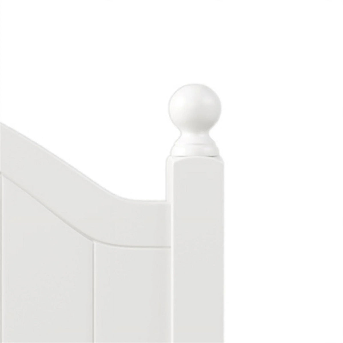 Solid Wood Queen Bed White U461334