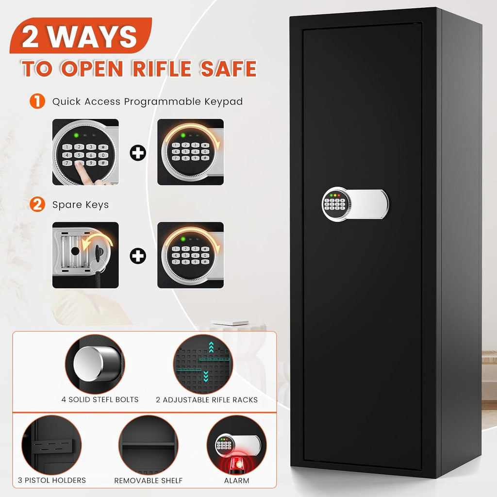 Fireproof Gun Safe with Combination & Spare Keys J72797