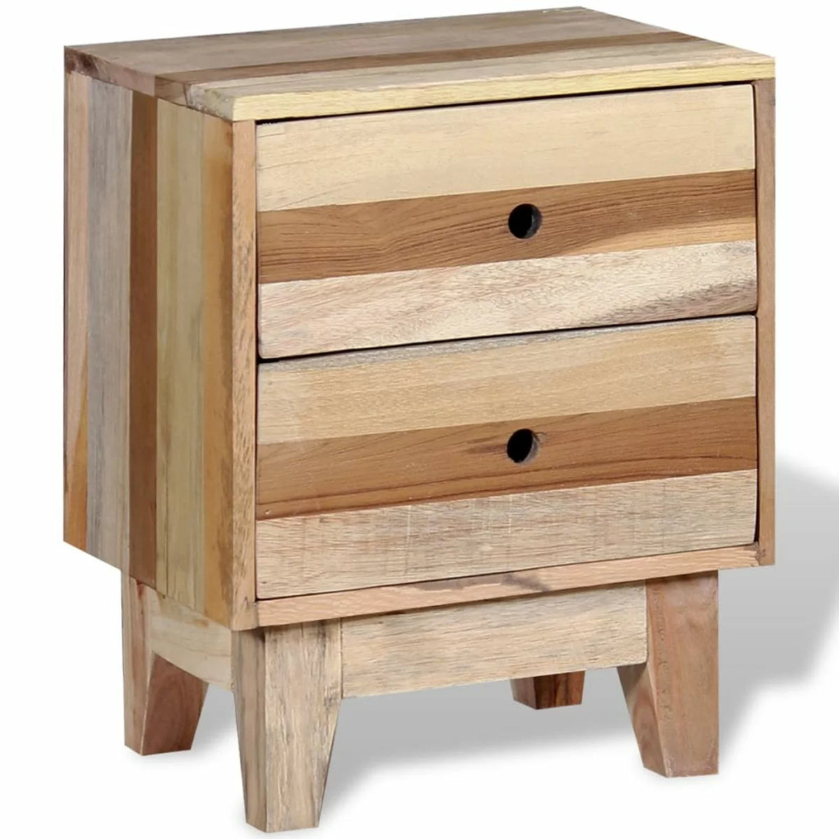 Solid Reclaimed Wood Bedside Cabinet L5960